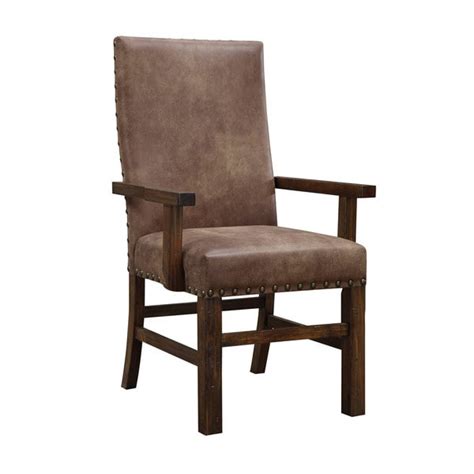 Shop Emerald Home Upholstered Parson Nailhead Arm Chair Set Of 2