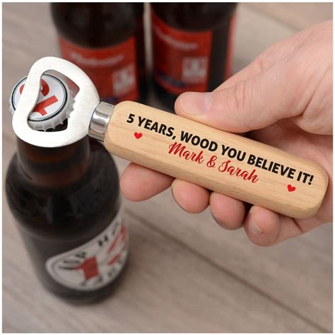 5th Wedding Anniversary Gifts For Husband Him 5 Years Wood Etsy