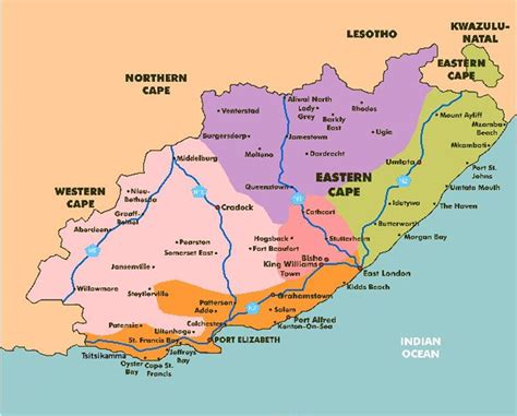The Ultimate Guide To South Africa Eastern Cape South Africa Map