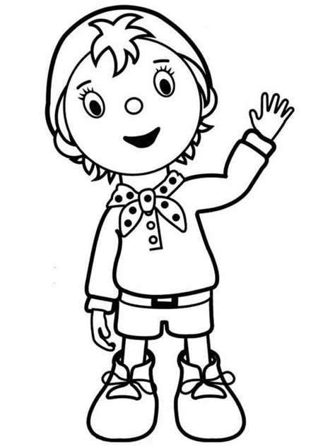 Print and color pictures to color of noddy, little red and yellow taxi, big ears. Noddy coloring pages. Free Printable Noddy coloring pages.