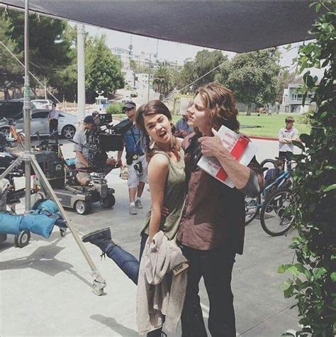 Callie And Wyatt On Set Cute The Fosters Tv Show The Fosters Alex Saxon