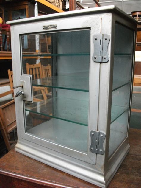 It has sturdy hardwood construction, the glass. Antiques Atlas - Small Industrial Metal Medicine Cabinet