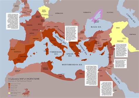 Expansion Of Roman Empire Map Map Of World