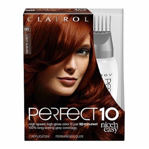 Simply apply light auburn hair color and let. Clairol Nice 'n Easy Perfect 10 Permanent Haircolor, Light ...