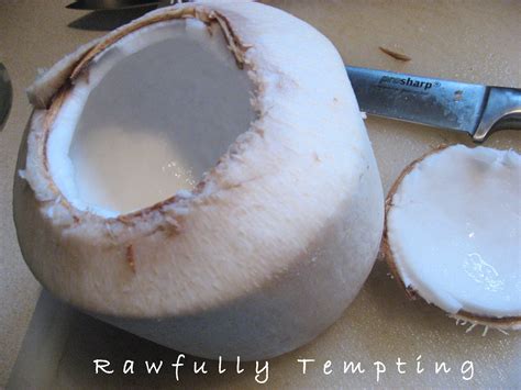 Using the oven to open the coconut. How to Open a Young Thai Coconut