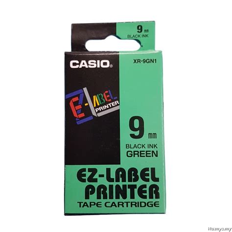 Consumers must spend time researching each label to understand the impact they are. Casio EZ-Label Tape Cartridge 9mm - Green