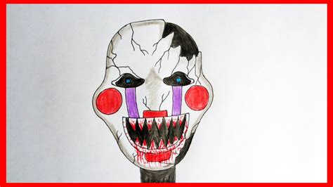 How To Draw Nightmare Puppet Five Nights At Freddys Characters By