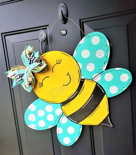 Bumble Bee Door Hanger Teacher Sign Bumble Bee Door Decor Etsy