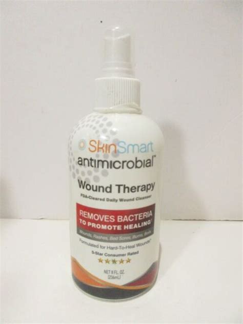 Skinsmart Antimicrobial Wound Therapy 8 Ounces No Touch Spray 121d For