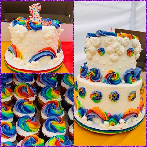 Find more baking recipes at tesco real food. Rainbow cake and cupcakes | Cake, Cupcake cakes, Rainbow cake
