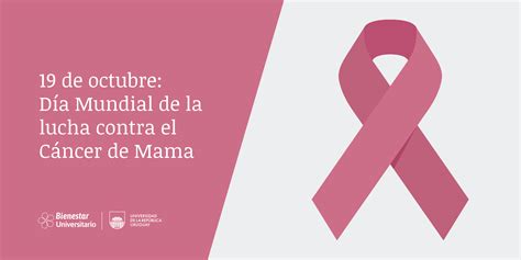 19 De Octubre Día Mundial De Lucha Contra El Cáncer De Mama