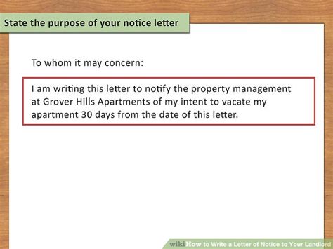 your email address today's date property manager name property name or address city/state/zip dear landlord's name, please accept this letter as written notice of my intention to vacate my apartment at apartment community name on date of planned move. Writing A 30 Day Move Out Notice Examples