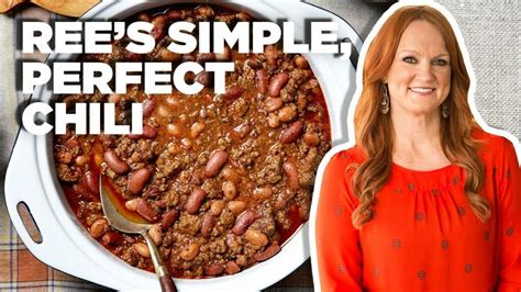 Simple Perfect Chili With Ree Drummond Food Network Chili Chili