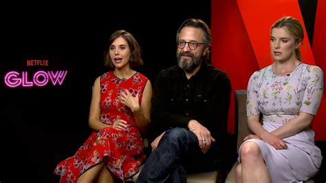 Glow Season 1 Alison Brie And Betty Gilpin And Marc Maron Interview Youtube