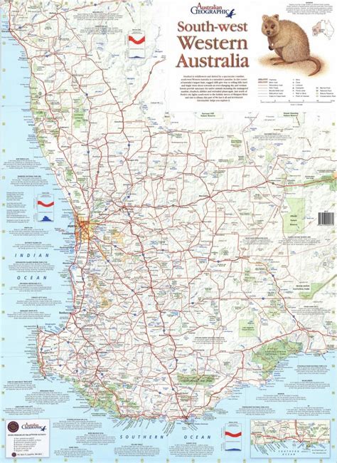 South West Australia Map Map Of South West Australia Australia And