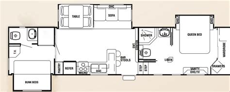 2017 columbus compass 377mb 2 bedroom luxury 5th wheel with bunkbeds. 5th Wheel Floor Plans With 2 Bathrooms | Rv floor plans ...