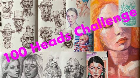 100 Heads Challenge Drawing 100 Portraits 100headschallenge