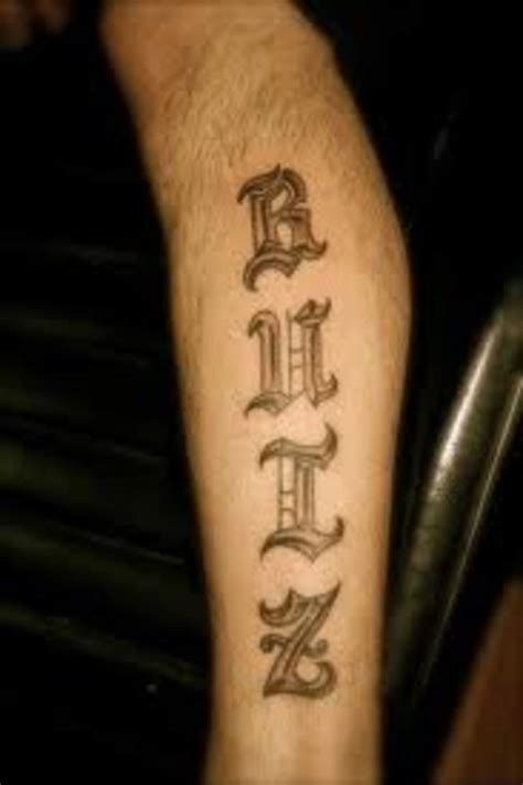 Old English Tattoos And Designs Old English Tattoo Ideas Old English