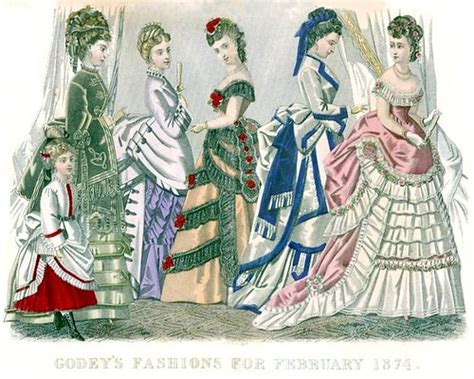 19th Century Fashion Plate Godeys Ladies Book 1874 Flickr