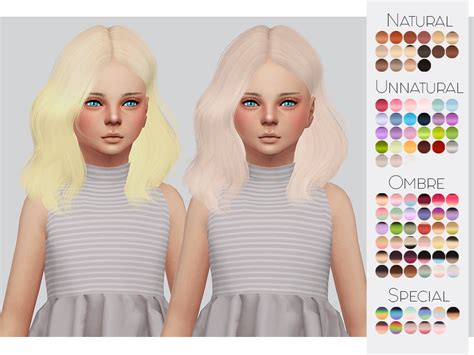 The Sims 4 Mod Hair Child