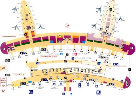 Airport Map Of Charles De Gaulle Airport France