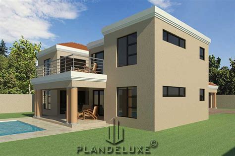 Double Story 4 Bedroom House Floor Plan Home Designs Plandeluxe
