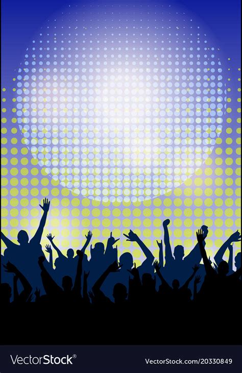 Dance Party Night Poster Background Template Vector Image My Xxx Hot Girl