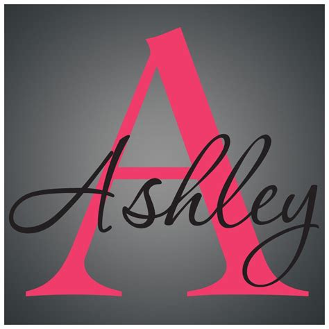 Personalized Name Monogram Decal Sticker Vinyl Wall Art Decor On