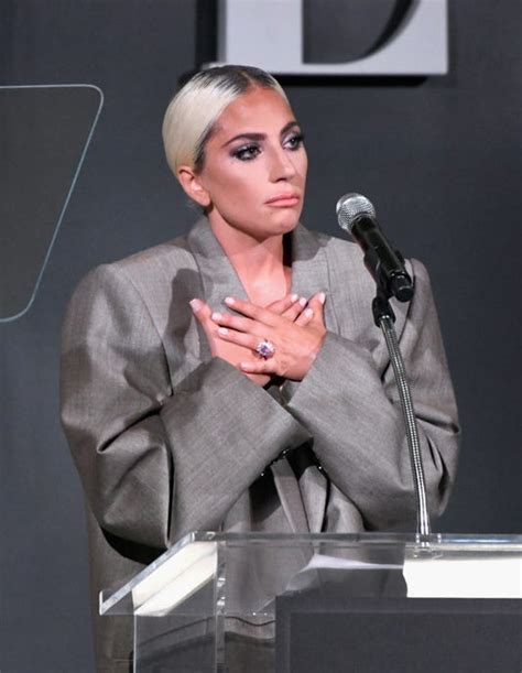 Lady Gaga Reveals Reason Behind Oversize Suit In Powerful Speech