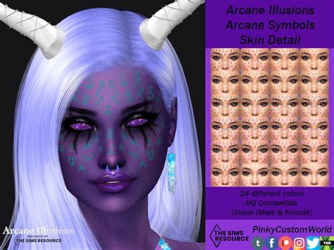 The Sims Resource Arcane Illusions Arcane Symbols Skin Detail