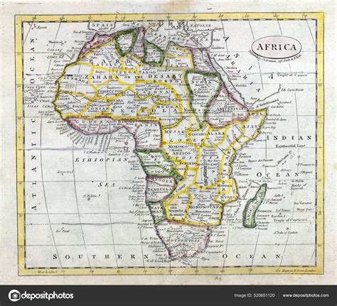 19th Century Old Vintage Map Africa Stock Photo By ©wirestock 520651120