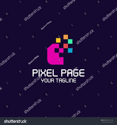 Pixel Logo Design Vector Template Stock Vector Royalty Free