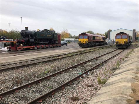 Steam Locomotive 4144 Arrives Back At The Didcot Railway Centre