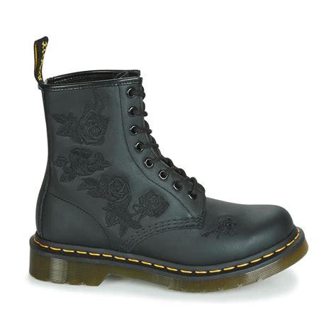 Dr Martens Leather 1460 Vonda Mono Softy T Womens Mid Boots In Black