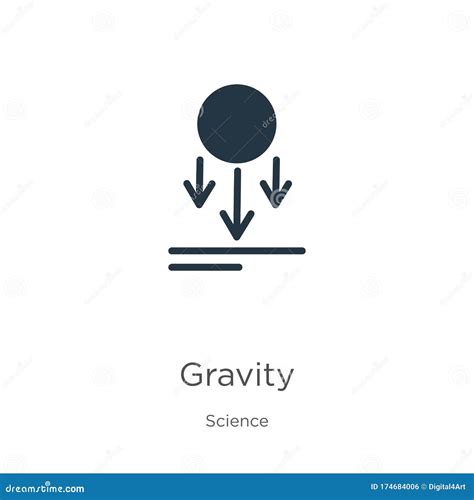 Gravity Icon Vector Trendy Flat Gravity Icon From Science Collection