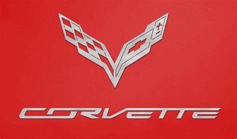 Corvette C7 Emblem And Text Combo Garage Sign 8 Feet Wide Etsy