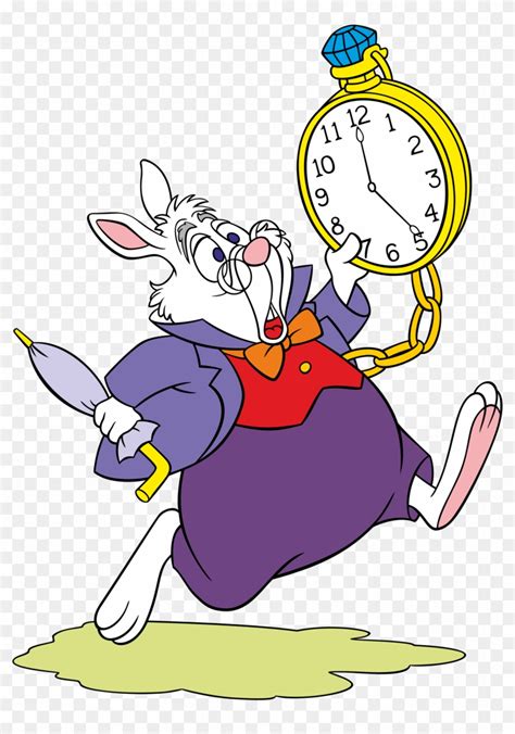 Alice In Wonderland White Rabbit Illustration