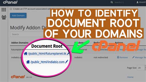 How To Identify Document Root Of Primary Addon And Subdomains Easy