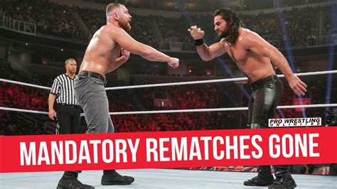 Mandatory Title Rematches No Longer A Thing In WWE YouTube