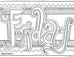 days   week coloring pages classroom doodles
