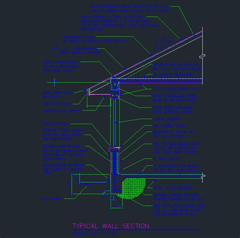 Wall Section 8 Cmu At Window Cad Files Dwg Files