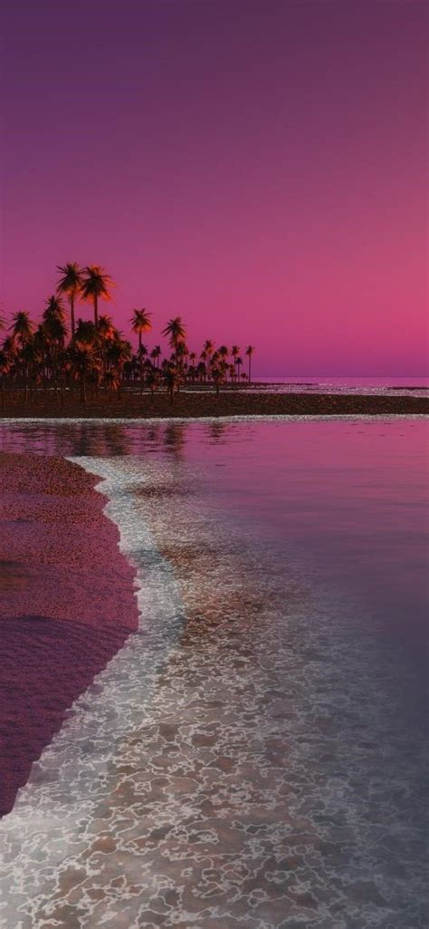 Wallpaper Iphone Pink Aesthetic Beach Wallpaper Iphone