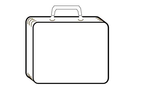 Colorless Suitcase Clip Art At Vector Clip Art Online