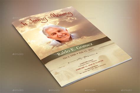 Forever Funeral Program Template Throughout Memorial Brochure Template