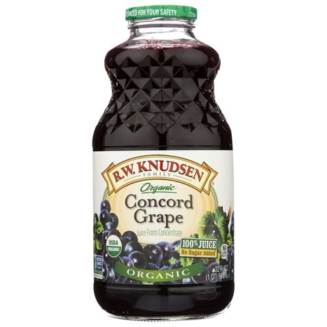 Rw Knudsen Juice Organic Concord Grape 32 Fl Oz
