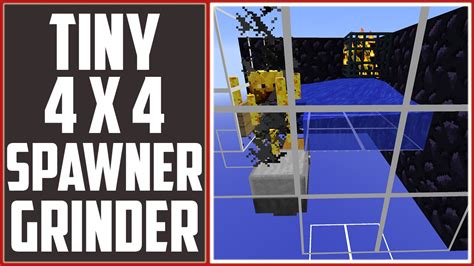 Tiny Spawner Grinder 4 X 4 Corner Grinder Minecraft Faction