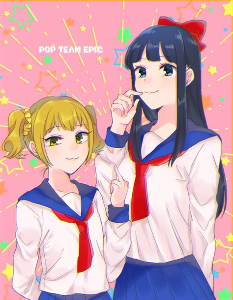 Popuko And Pipimi Poptepipic Drawn By Usameruti Danbooru