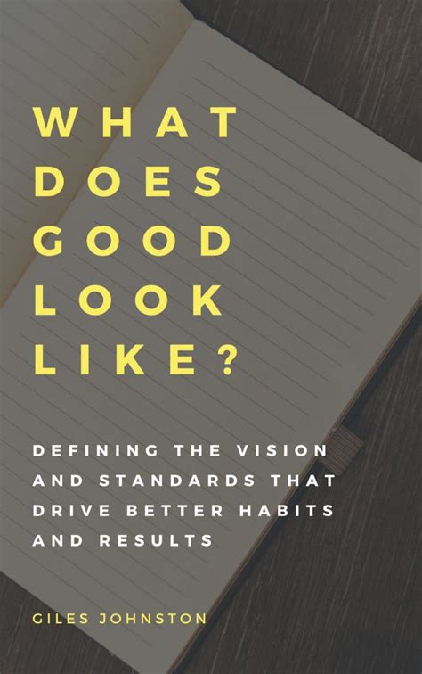 New Book Out Now What Does Good Look Like