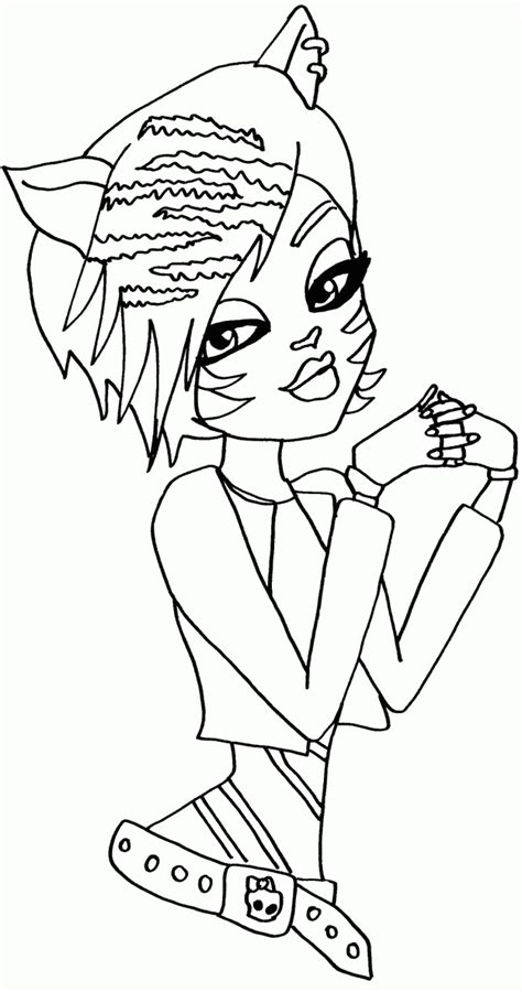 Printable Photo Toralei Stripe Monster High Coloring Page Coloring Home