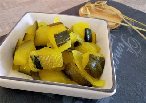Recette Appétissant Courgettes à l aigre douce